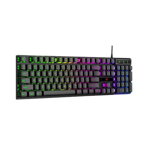 Клавіатура мембранна ігрова Havit HV-KB101L дротова USB чорний | Зображення 2