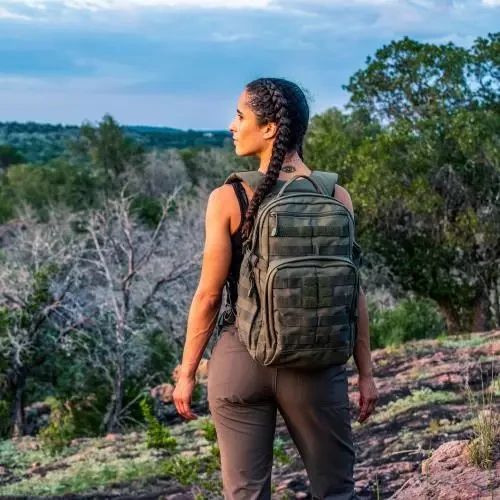 Тактичний рюкзак 5.11 Tactical RUSH 24L 2.0  Woodland міцний штурмовий рюкзак із системою MOLLE для військових, туризму та EDC | Зображення 3