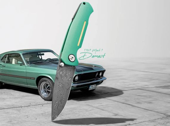 Ніж Boker 1969 Mach-1 Damast Green | Зображення 4