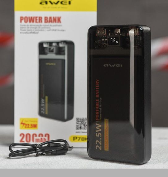 Power Bank AWEI P78K 20000mAh 22.5W (47193-P78K_907)
