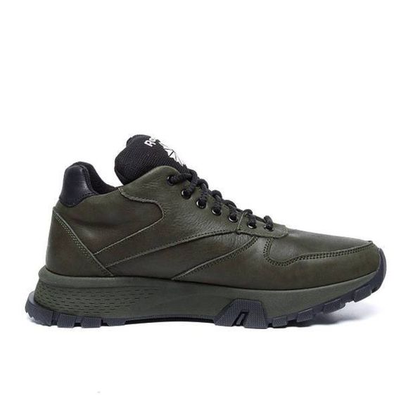 зимові шкіряні кросівки  Reebok олива | Зображення 2