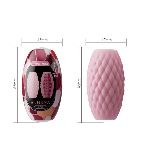 Мастурбатор яйцо Pretty Love - Athena EROS Pink, BM-00900T99-1 Sex Aura | Зображення 5
