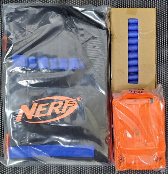 Игровой набор Hasbro Жилет агента Nerf со стрелами и магазинами Оригинал N-Strike Elite Series Tactical Vest | Зображення 4