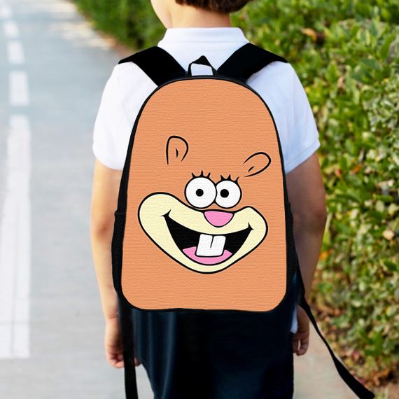 Рюкзак детский Губка Боб Сэнди Чикс 34х27см,городской ранец для мальчика (00514)