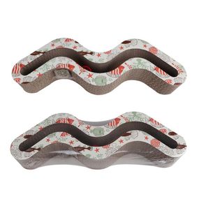 Дряпка Eastland для котів Хвиля з котячою м ятою паперова 49,5х15х7 см