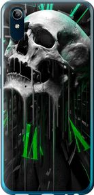 Чехол на Vivo Y91C Череп-часы "4100u-1762-17620"