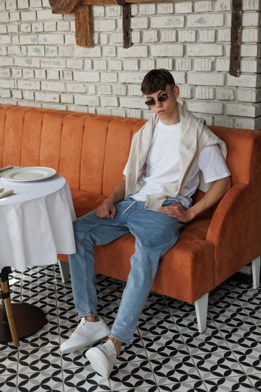 Кеди чоловічі шкіряні 590023 Білі 40 41 42 43 44 45 | Зображення 9