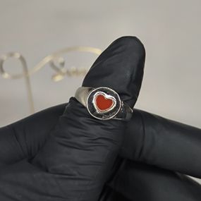 Кольцо #30 для фото ногтей (маникюра) цвет серебро