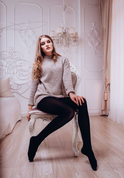 Колготки італійські Omero Eris 70 den, Італія, розміри S, M, L, колір чорний | Зображення 1