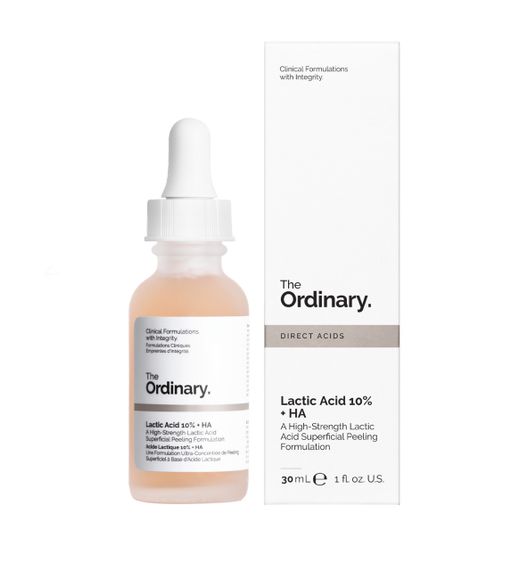 Пілінг з 10% молочною і гіалуроновою кислотою The Ordinary Lactic Acid 10% + HA 30 мл