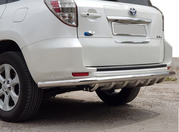 Задній захист AK005-15 (2 шт., нерж) для Toyota Rav 4 2006-2013 років