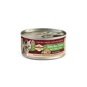 Корм вологий Carnilove Cat k консерви для котів з куркою качкою та фазаном 100 г