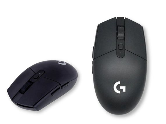Беспроводная оптическая эргономичная мышь Logitech G304 черная (ЦУ-00032453)