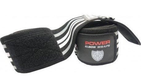 Бинти на лікоть Power System PS-3600 Elbow Wraps Grey/Black(пара) | Зображення 2
