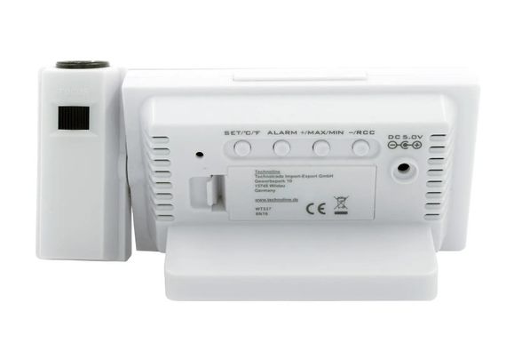 Годинник проекційний Technoline WT537 White (WT537) (DAS301197) | Зображення 3