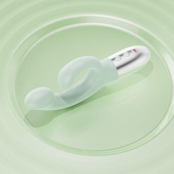 Вібратор-кролик для точки G KISTOY Big G Green, вигнутий відросток, автоматичний підігрів sexstyle | Зображення 3