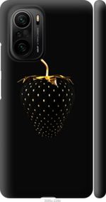 Чохол на Xiaomi Poco F3 Чорна полуниця "3585m-2280-24368"