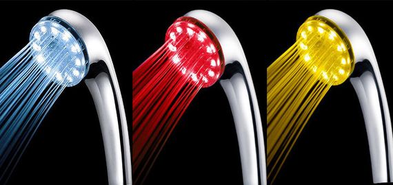 Світлодіодна насадка для душу Led Shower Душова лійка з підсвіткою, що змінюється від температури води | Зображення 2