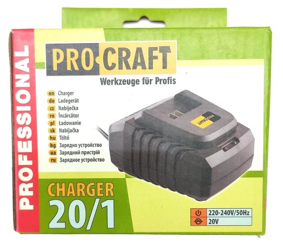 Зарядний пристрій PRO-CRAFT 20/1 PROF