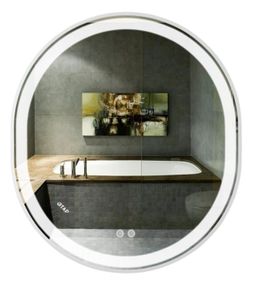 Дзеркало Qtap Gemini кругле з LED-підсвічуванням Touch QT2578R8071W