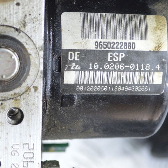 Блок ABS Peugeot 206 блок управління АБС Пежо 9650222880 10.0960-1134.3 | Зображення 3