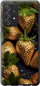 Чохол на Samsung Galaxy A52 Золота полуниця із силікону FCh_048851