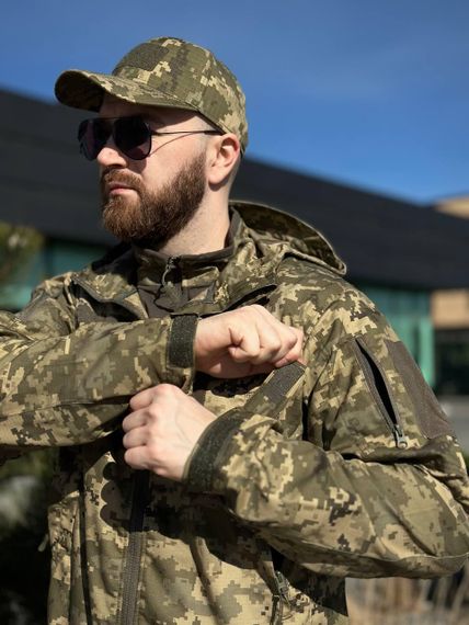 Легка Весняна Куртка Піксель Hunter De Lux TWILL mm14 Military | Зображення 3