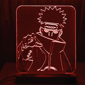 Акриловий світильник-нічник Пейн Нагато червоний tty-n000083