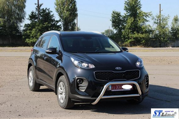 Кенгурятник WT006 (нерж) для Kia Sportage 2015-2021 рр | Зображення 2