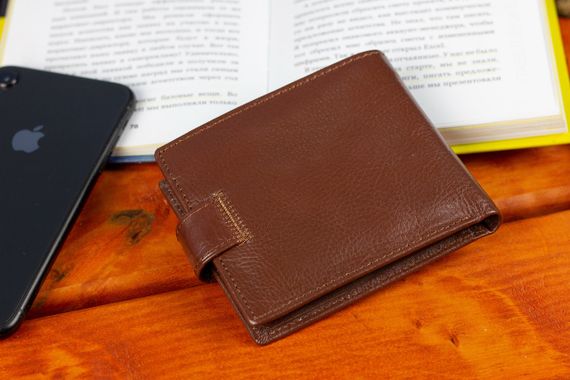 Чоловічий портмоне з натуральної шкіри ST Leather B104 Коричневий | Зображення 9