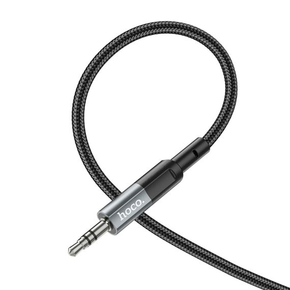 Аудiокабель HOCO UPA23 AUX audio cable Metal Gray | Зображення 3