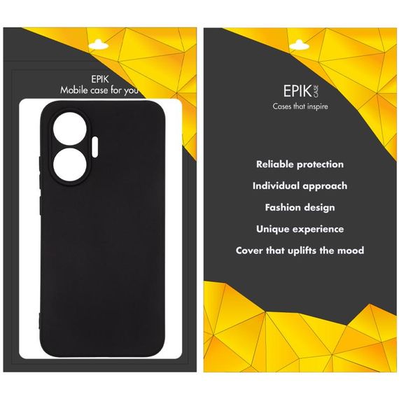 Чохол TPU Epik Black Full Camera для Xiaomi Poco F7 Чорний | Зображення 1