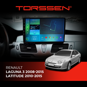 Штатна магнітола Torssen Renault Laguna 3 08-15 Latitude 10-15 F106128 4G Carplay DSP