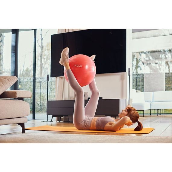 М'яч для фітнесу (фітбол) 4FIZJO 55 см Anti-Burst Red 4FJ0031 (P-5907222931509) | Зображення 6