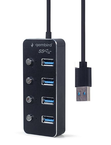 Хаб Gembird UHB-U3P4P-01 на 4 порти USB 3.0 | Зображення 3