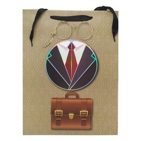 Подарочный пакет "Джентельмен" 2379L, 40 х 30 х 0,1 Вид 2