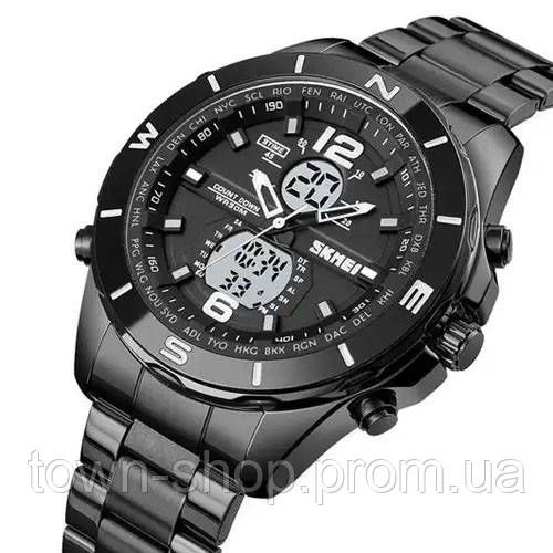 Часы наручные мужские SKMEI 1670BKWT BLACK-WHITE. Цвет: черный | Зображення 2