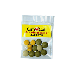 Вітаміни GimCat «Вітамінний мікс» для кішок, 12 шт.