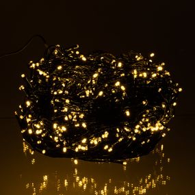 Гірлянда Різдвяна фея вулична 100 (м) 1000 LED чорний провід Жовтий CF1000L100MBY