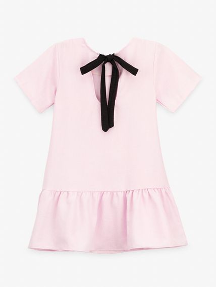 Сукня однотонна для дівчинки Aura Style 5010 140 см Пудровий shop (2000999566585) | Зображення 2