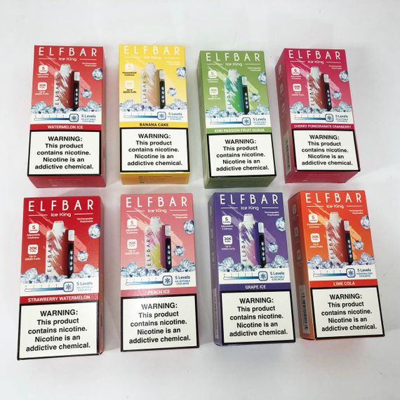 Elf Bar Ice King 30000. Полуниця Кавун (Strawberry Watermelon) | Зображення 3