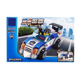 Конструктор дитячий  Поліцейська техніка Конструктор для дітей блочний від 3-х років