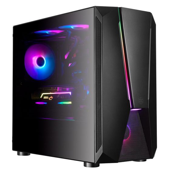 Корпус SilverStone FARA FAV1MB-PRO, без БЖ, 2xUSB3.0, 2xUSB2.0, 1x120mm ARGB fan, TG Side Panel, ATX, Black (SST-FAV1MB-PRO) | Зображення 1