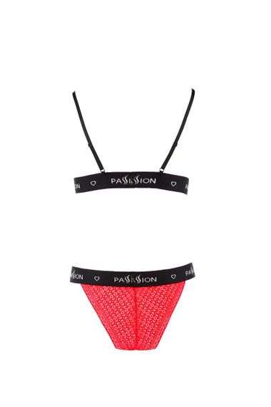 Комплект білизни GLAMISS SET red/black S/M - Passion | Зображення 3
