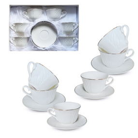 Сервіз чайний 12пр. "Лія" ( чашка 240мл, блюдце 14,5см)