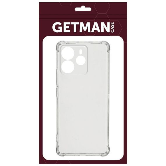 TPU чехол GETMAN Ease logo усиленные углы Full Camera для Xiaomi Redmi Note 14 4G (Europe version) Бесцветный (прозрачный) | Зображення 2