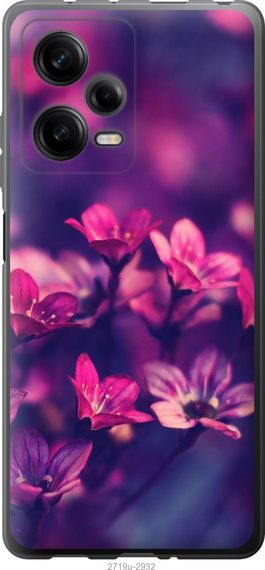 Чехол на Xiaomi Redmi Note 12 Pro 5G Пурпурные цветы "2719u-2932-17620"
