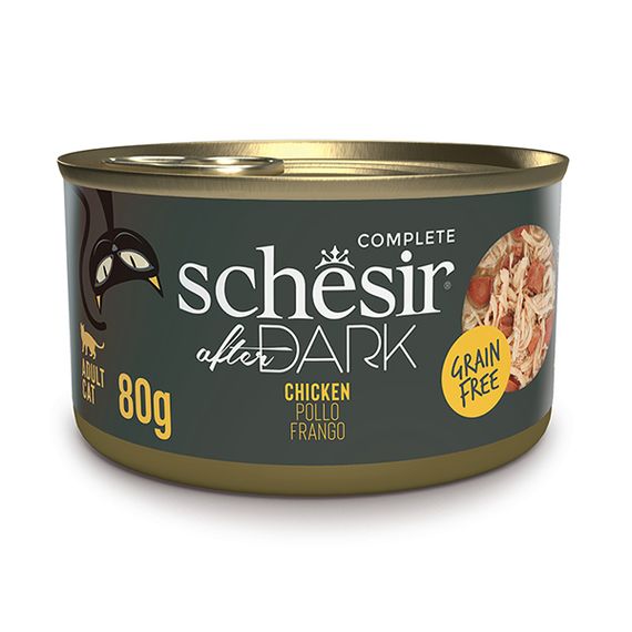 Schesir Cat After Dark Chicken вологий корм для котів з куркою 80 гр