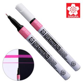 Маркер Sakura Pen-Touch Розовый, флуоресцентный, тонкий (EXTRA FINE) 0.7мм (084511322684) - Топ Продаж!