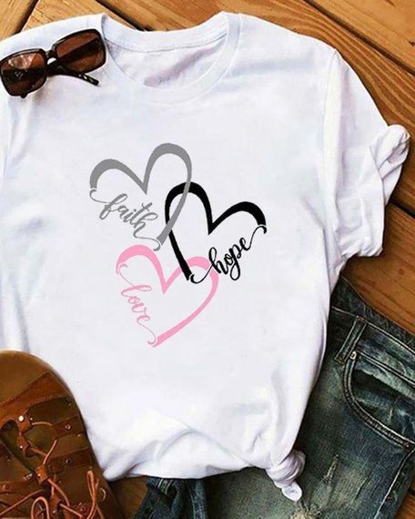 Футболка женская с принтом повседневная XL Белая